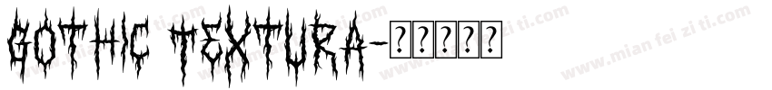 Gothic Textura字体转换